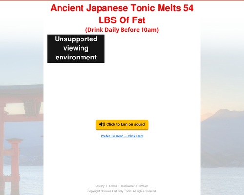 Read more about the article (2) Japanese Tonic Destroys Belly Fat Overnight