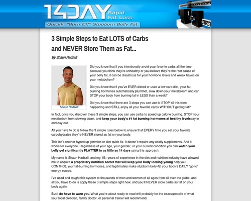 Read more about the article 3 Simple Steps to Eat LOTS of Carbs and NEVER Store Them as Fat…